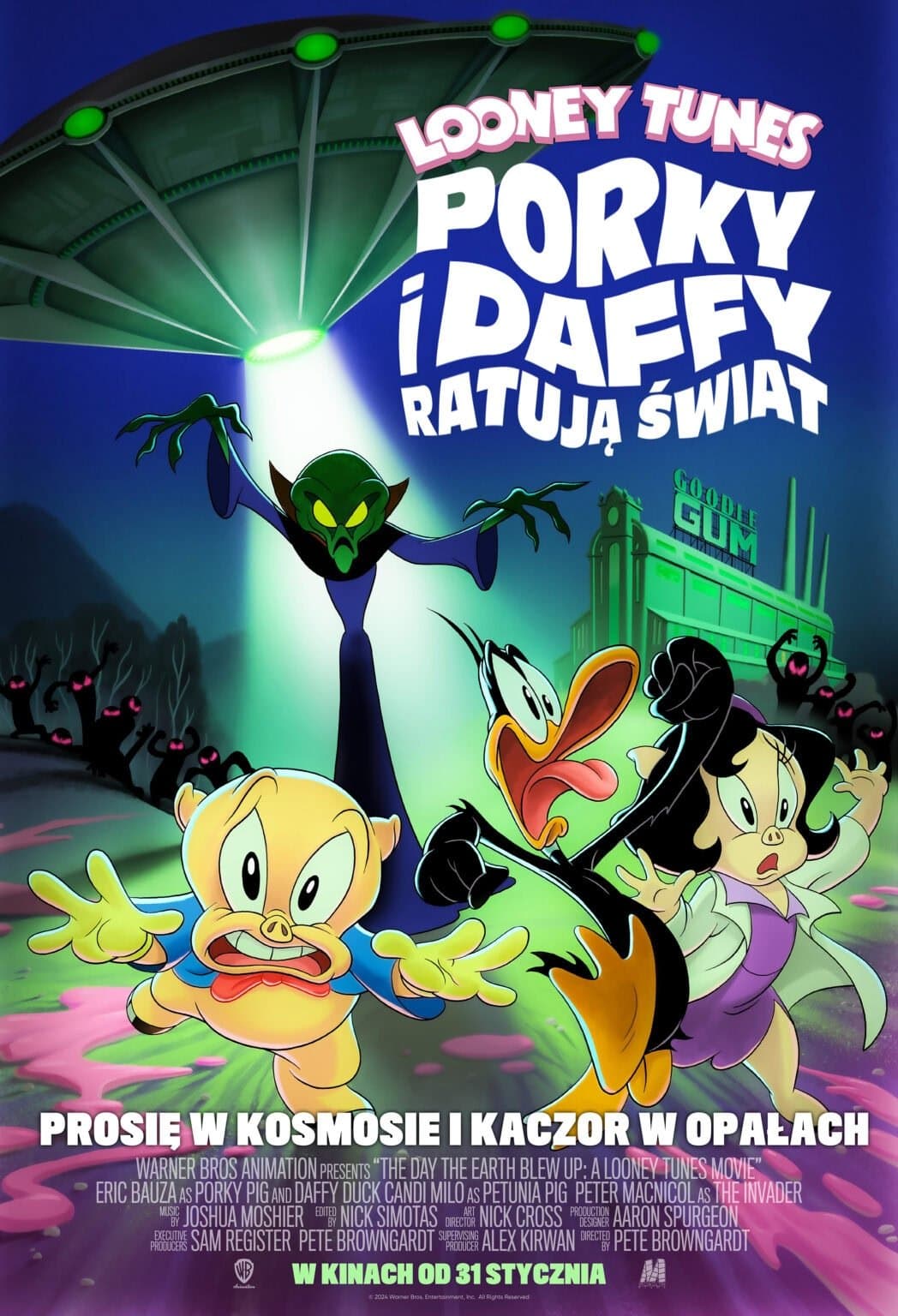 Oglądaj Looney Tunes. Porky i Daffy ratują świat