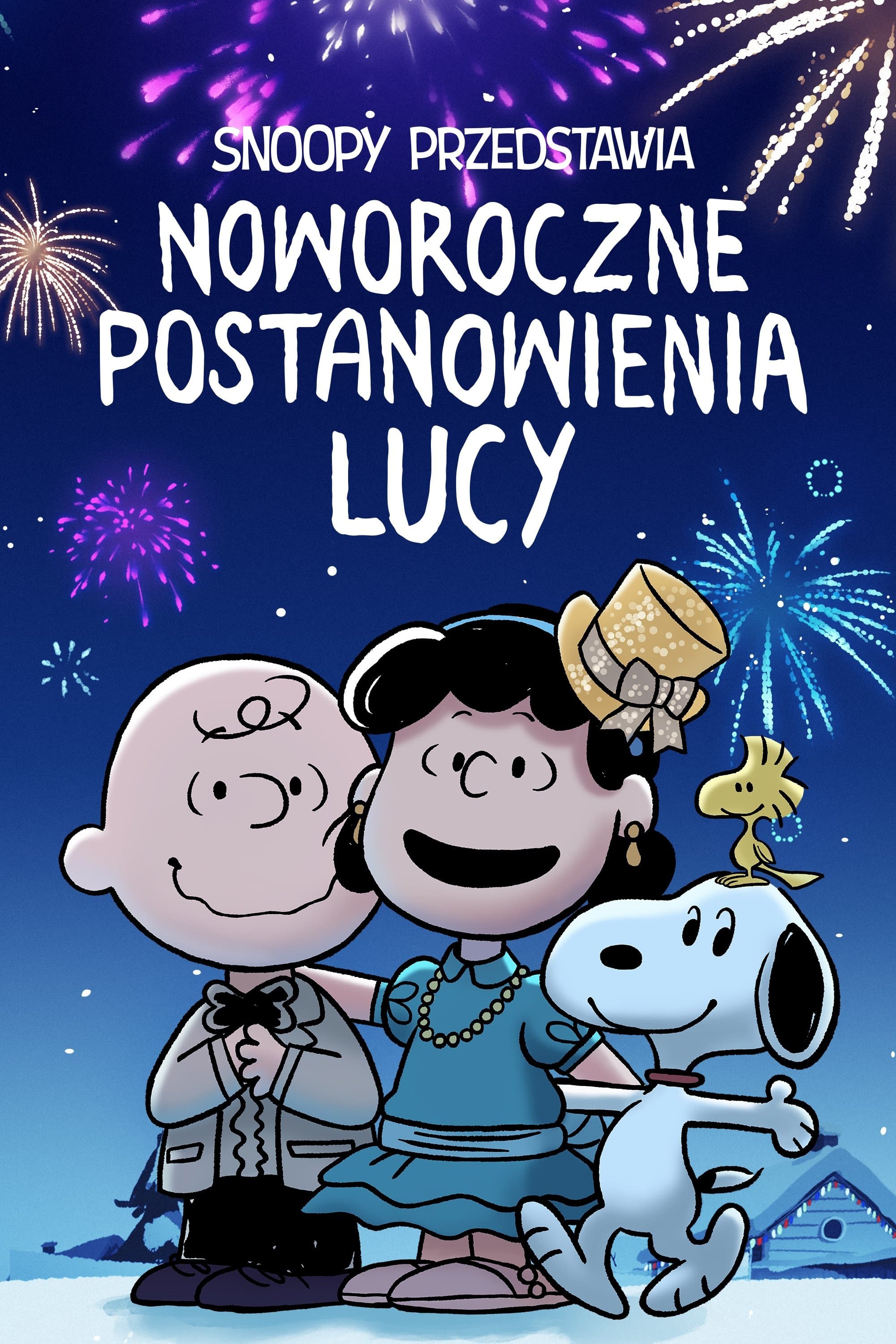 Plakat Snoopy przedstawia: Noworoczne postanowienia Lucy